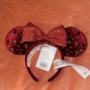 Disney Burgundy Sequin Minnie Mouse Headband